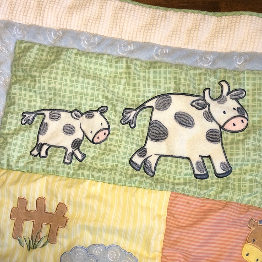Baby Quilt Farmyard Friends KIDS LINE - Picture 9 of 12